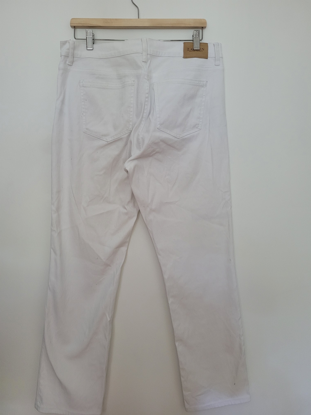 Ralph Lauren Women's White Straight-Leg Jeans - Picture 5 of 8